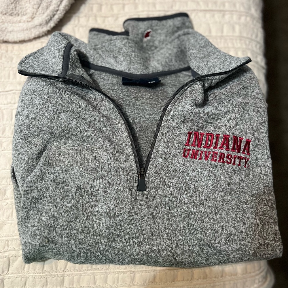 Indiana Hoosiers League Collegiate Wear Saranac Quarter Zip Pullover